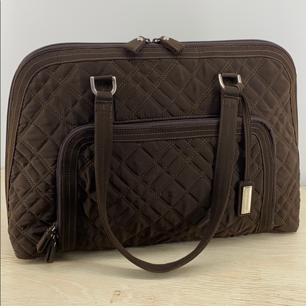 Vera Bradley Extra Large Laptop Case Satchel BIN6